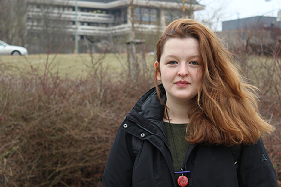 Aneta Bergner aus Litauen ist Stipendiatin der Herrmann-Niermann-Stiftung. An der Uni Würzburg macht sie ihren Master. (Foto: Lena Köster)